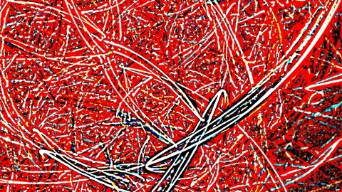 HD Abstract fractal forms morph and oscillate (Loop) Video stock 107962564