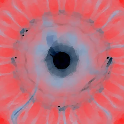 HD Abstract fractal forms morph and oscillate (Loop) Vídeos de archivo 108003861