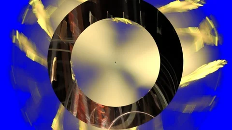 HD Abstract fractal forms morph and oscillate (Loop) Stock Footage 108044373