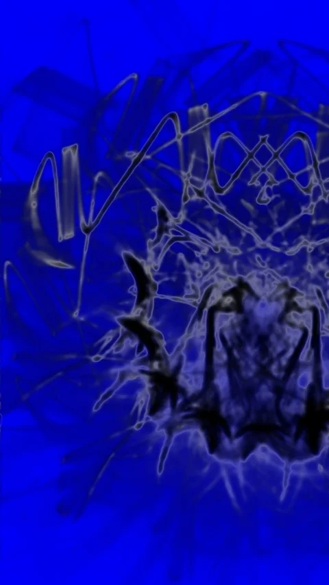 HD Abstract fractal forms morph and oscillate (Loop) Stock Footage 108048559