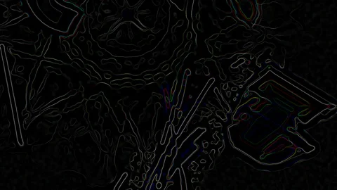 HD Abstract fractal forms morph and oscillate (Loop) 스톡 동영상 108097975