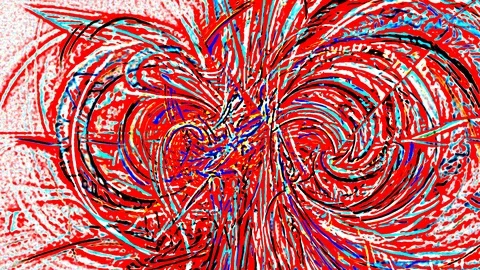 HD Abstract fractal forms morph and oscillate (Loop) Stock Footage 108170305