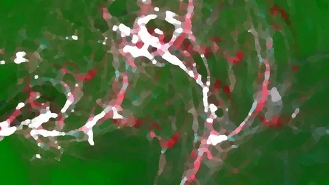 HD Abstract fractal forms morph and oscillate (Loop) 스톡 동영상 108237653