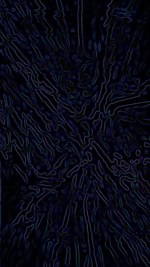 HD Abstract fractal forms morph and oscillate (Loop) Stock Footage 108259546