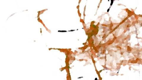 HD Abstract fractal forms morph and oscillate (Loop) Stock Footage 108266250