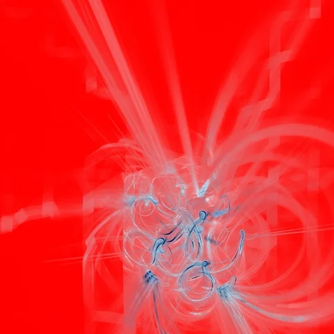 HD Abstract fractal forms morph and oscillate (Loop) Stockbeeldmateriaal 108289913