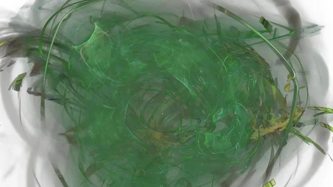 HD Abstract fractal forms morph and oscillate (Loop) Video stock 108290588