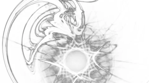 HD Abstract fractal forms morph and oscillate (Loop) Stock Footage 108307832