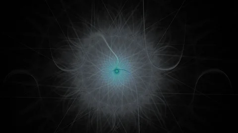 HD Abstract fractal forms morph and oscillate (Loop) Stock Footage 108348857