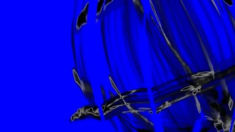 HD Abstract fractal forms morph and oscillate (Loop) Vidéo 108362599