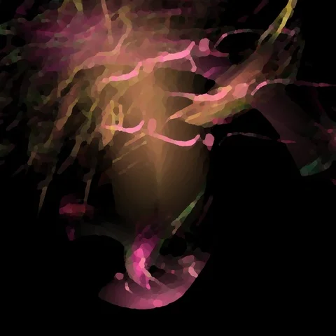 HD Abstract fractal forms morph and oscillate (Loop) 스톡 동영상 108416543