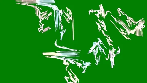 HD Abstract fractal forms morph and oscillate (Loop) Video stock 108464533