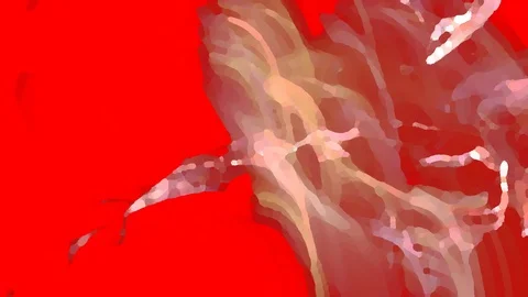 HD Abstract fractal forms morph and oscillate (Loop) Video stock 108485814