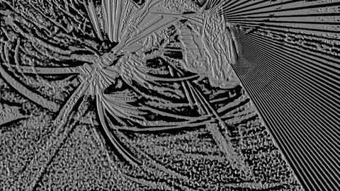 HD Abstract fractal forms morph and oscillate (Loop) Video stock 108497360