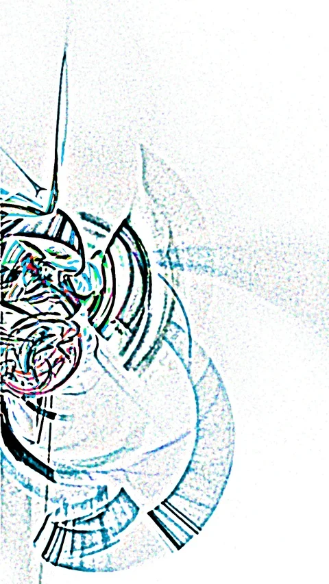 HD Abstract fractal forms morph and oscillate (Loop) Stockbeeldmateriaal 108513963