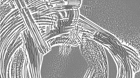 HD Abstract fractal forms morph and oscillate (Loop) Vídeos de archivo 108515374