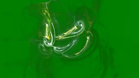 HD Abstract fractal forms morph and oscillate (Loop) Stock Footage 108565443