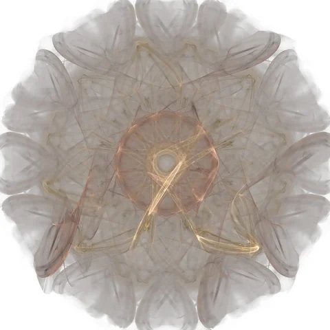 HD Abstract fractal forms morph and oscillate (Loop) Vidéo 108585896