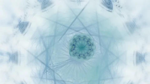 HD Abstract fractal forms morph and oscillate (Loop) Video stock 108587252