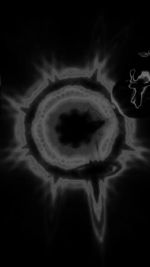 HD Abstract fractal forms morph and oscillate (Loop) Stock Footage 108602484