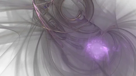 HD Abstract fractal forms morph and oscillate (Loop) Stock Footage 108605164