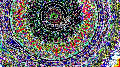 HD Abstract fractal forms morph and oscillate (Loop) Vidéo 108645585