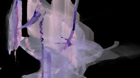 HD Abstract fractal forms morph and oscillate (Loop) Stock Footage 108646504