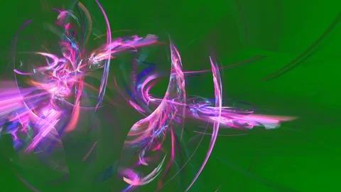 HD Abstract fractal forms morph and oscillate (Loop) Stockbeeldmateriaal 108648133