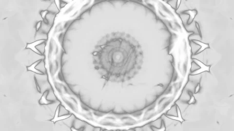 HD Abstract fractal forms morph and oscillate (Loop) Stock Footage 108653203