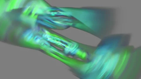 HD Abstract fractal forms morph and oscillate (Loop) 스톡 동영상 108667828