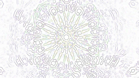 HD Abstract fractal forms morph and oscillate (Loop) Stock Footage 108698014