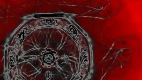 HD Abstract fractal forms morph and oscillate (Loop) Video stock 108709607