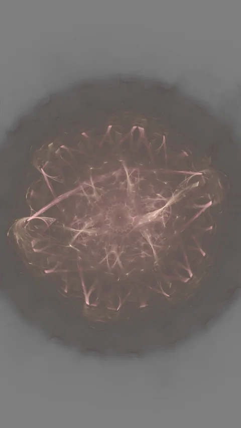 HD Abstract fractal forms morph and oscillate (Loop) Video stock 108710666