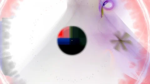 HD Abstract fractal forms morph and oscillate (Loop) Vidéo 108726528