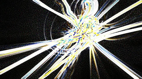 HD Abstract fractal forms morph and oscillate (Loop) 스톡 동영상 108780767