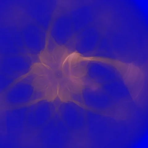 HD Abstract fractal forms morph and oscillate (Loop) Stock Footage 108784285