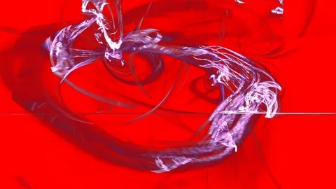 HD Abstract fractal forms morph and oscillate (Loop) Stock Footage 108786656