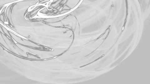 HD Abstract fractal forms morph and oscillate (Loop) Stock Footage 108791335