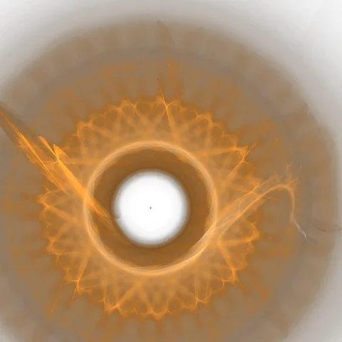 HD Abstract fractal forms morph and oscillate (Loop) Stock Footage 108827842