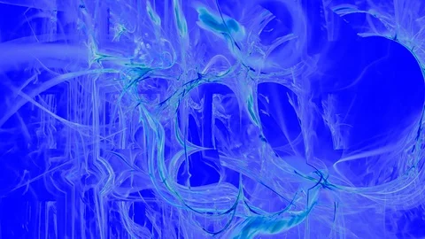 HD Abstract fractal forms morph and oscillate (Loop) Stock Footage 108853106