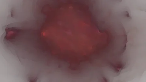 HD Abstract fractal forms morph and oscillate (Loop) Stock Footage 108855640