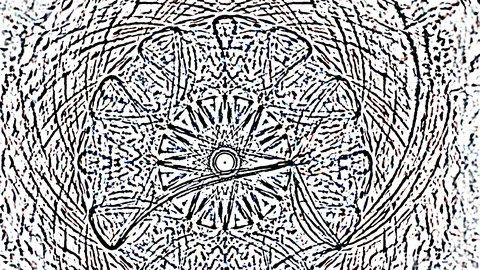 HD Abstract fractal forms morph and oscillate (Loop) Stockbeeldmateriaal 108890877