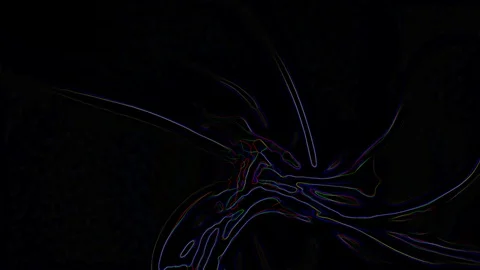 HD Abstract fractal forms morph and oscillate (Loop) Stock Footage 108913862