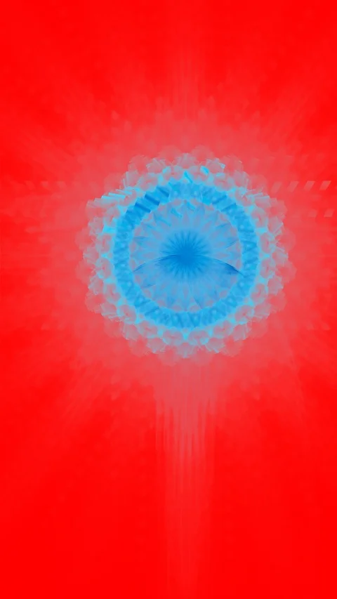 HD Abstract fractal forms morph and oscillate (Loop) Stockbeeldmateriaal 108914633