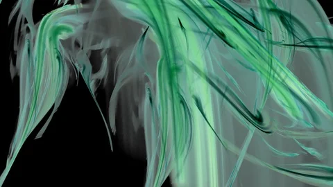 HD Abstract fractal forms morph and oscillate (Loop) Stock Footage 108967612