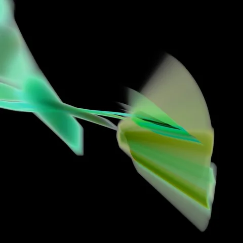 HD Abstract fractal forms morph and oscillate (Loop) Video stock 108974387