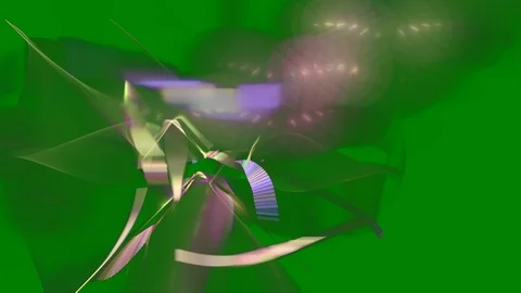 HD Abstract fractal forms morph and oscillate (Loop) Video stock 109042716