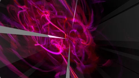 HD Abstract fractal forms morph and oscillate (Loop) 스톡 동영상 109114485