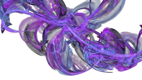 HD Abstract fractal forms morph and oscillate (Loop) Stock Footage 109119817