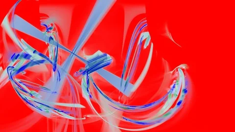 HD Abstract fractal forms morph and oscillate (Loop) Stock Footage 109147915